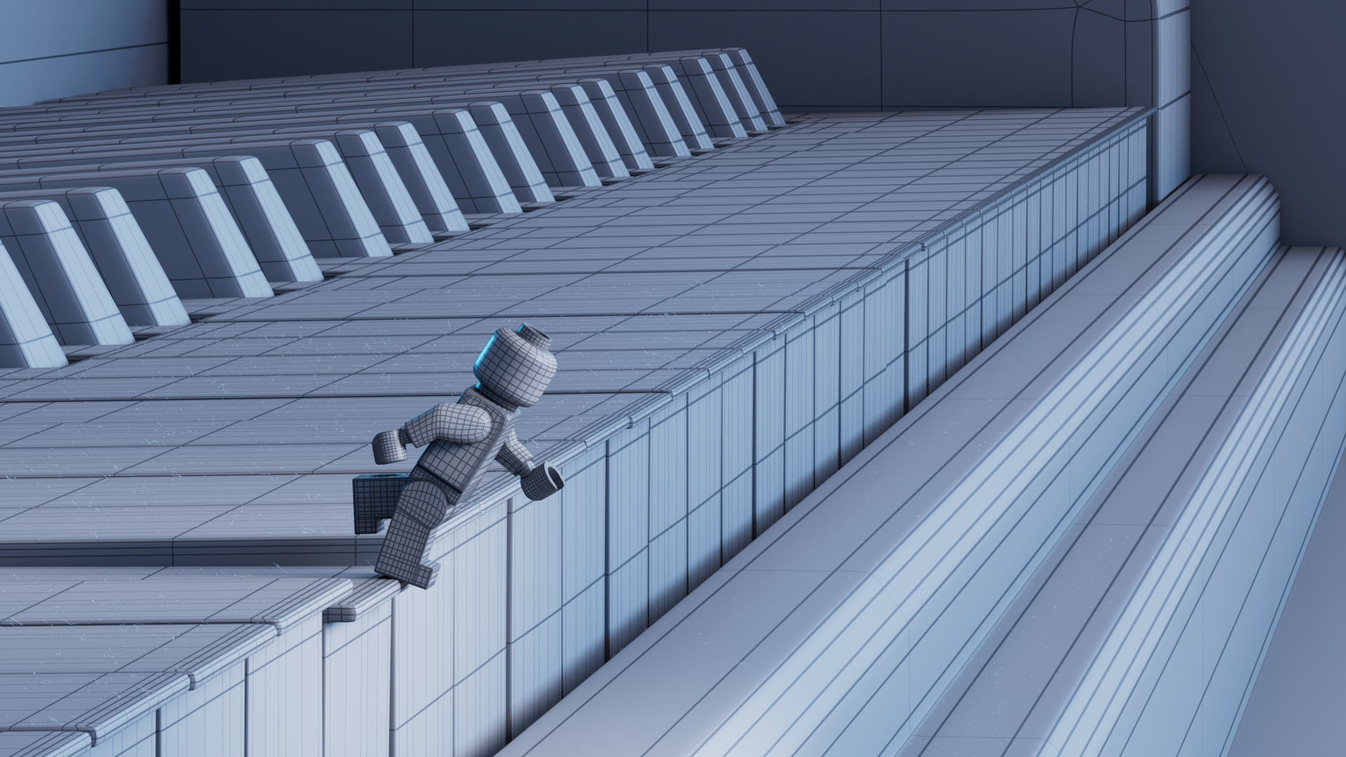 THE FALL - Render wireframe